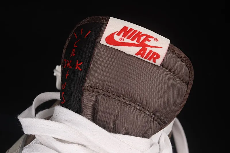All Categories Air Jordan Jordan Series Basketball Shoes Air Jordan 1 Low Travis Scott x Air Jordan 1 Low OG AJ1 Joe 1 Overhook White Brown Suede Low-top Basketball Shoes DM2508-586